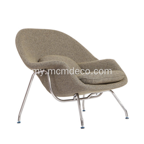 Cashmere သိုးမွှေးမှ Saarinen အမိဥက္ကChair္ဌ &amp; Ottoman